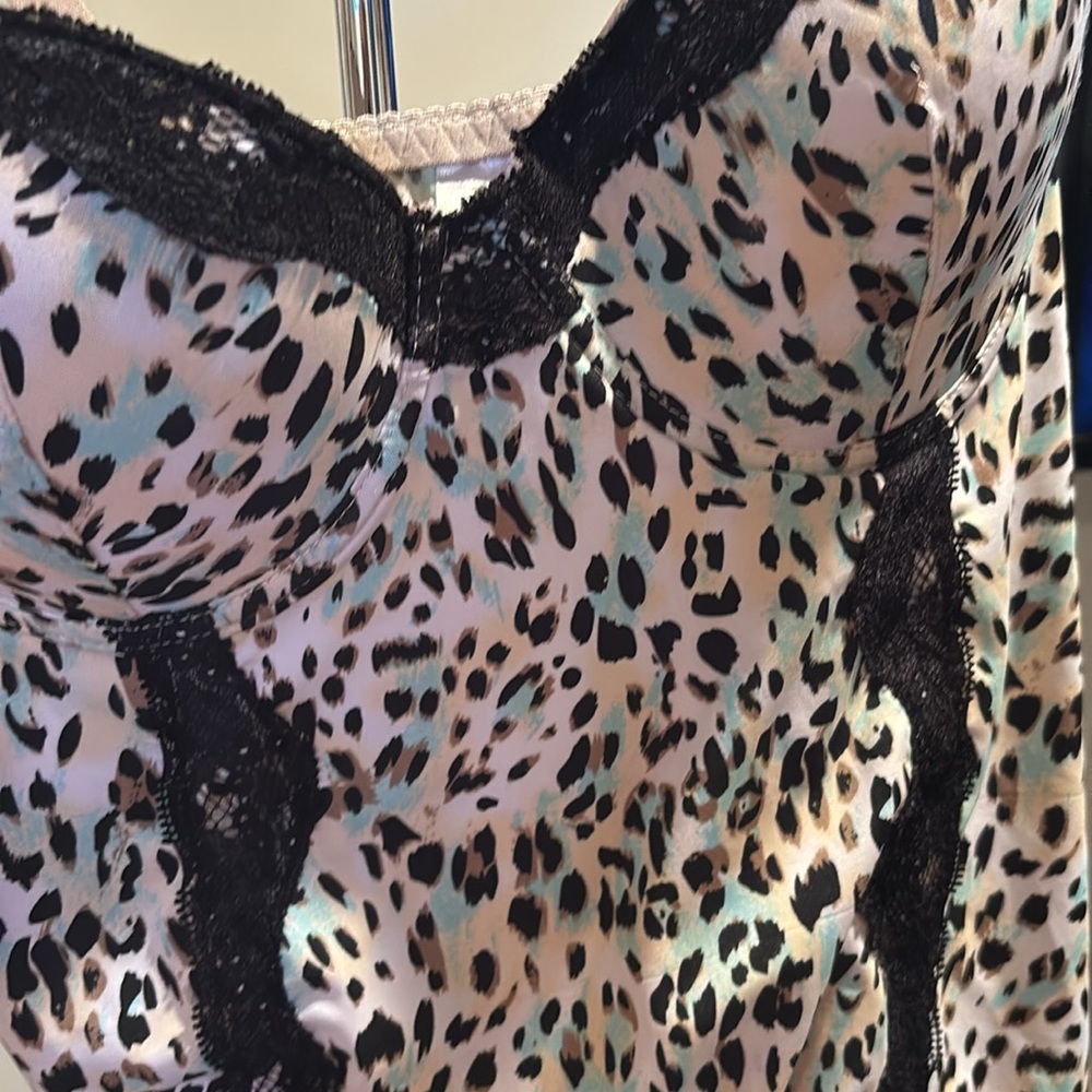 Black and Cream Fitted Bustier Camisole